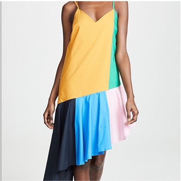 English Factory Midi Colorblock Dress Sz small- gently used - Picture 2 of 16